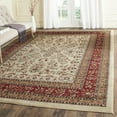 thumbnail image 3 of SAFAVIEH Lyndhurst Isadora Floral Area Rug, Ivory/Red, 4' x 4' Square, 3 of 6