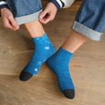 thumbnail image 3 of Rocae Blue Christmas for Premium Adult Socks,Comfortable, Breathable, and Durable Socks, Perfect for Everyday Wear, 3 of 7