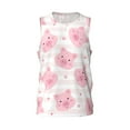 thumbnail image 2 of Easygdp Cartoon Pig Men's Mesh Basketball Jersey Quick Drying Sleeveless Shirts Fitted Muscle Tank Tops Sport Round Neck T-Shirt - XX-Large, 2 of 9