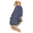 thumbnail image 5 of Dog Hoodie Pet Clothes Polka Dot Navy Pattern Sweater Sweatshirts Pullover Coat for Large Medium Dogs XX-Large, 5 of 6