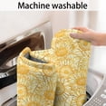 thumbnail image 5 of Yellow Daisy Pattern Bathroom Rugs Mat,Non Slip Microfiber Bathroom Rug,Rubber Backing,Soft Bathroom Mats for Bathroom Floor,Tub and Shower,17x27in(43x68cm), 5 of 5