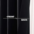 thumbnail image 4 of NICETOWN Blackout Curtains for Bedroom, Room Darkening Thermal Insulated Curtains Noise Reducing Privacy Grommet Drapes for Kids Nursery Laundry Kitchen, 52"x36", Black, 2 Panels, 4 of 7