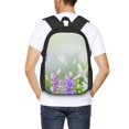 thumbnail image 4 of Balery Purple Butterfly On Wild Mochila para hombre y mujer - Tela Oxford 600D resistente - Gran capacidad, resistente al agua, ideal para la escuela, viajes y senderismo, 4 of 6