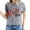 Gray, variant on ICHUANYI Women's T-shirt Fashion Letter Print Shirts Short Sleeve Crew Neck Tops Cloth New Trending