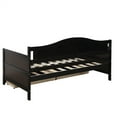 thumbnail image 4 of Twin Size Daybed with 2 Drawers, Wooden Daybed Frame with Headboard and Footboard, Sofa Bed Twin Platform Bed with 10 Slat Support for Bedroom Living Room, No Box Spring Needed, Espresso, 4 of 6
