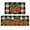 Black Plaid, variant on Fall Kitchen Mats Set of 2, Striped Pumpkins Bowknot Floor Mat Farmhouse Seasonal Holiday Thanksgiving Decorations 17x30 and 17x47 Inch (Striped) GK068