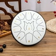 thumbnail image 6 of Hyasfey Steel Tongue Drum Compact Design Portable Easy to Use 11 Notes 6 Inches Rain Drum Musical Percussion Instrument, 6 of 7