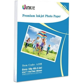 Uinkit Holographic Sticker Paper for Inkjet and Laser Printer 25sheets 8.5x11 Inches Variety Finish Printable Waterproof Vinyl Sticker ,Dries Quickly