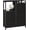 Black, variant on Simenmax 5-Drawer Fabric Dresser with Side Cabinet with Open Shelf, 26" Wide Storage Tower for Bedroom, Closet, Hallway, Entryway, Living Room, Black