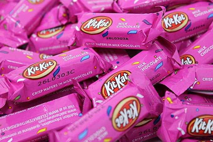 ice cream kitkat pink