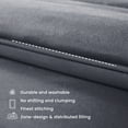 thumbnail image 7 of Sleep Zone Twin/Twin-XL Comforter Duvet Insert, Down Alternative Reversible Comforter, Lightweight, Soft and Breathable Bedding All Season, Dark Grey, 7 of 7