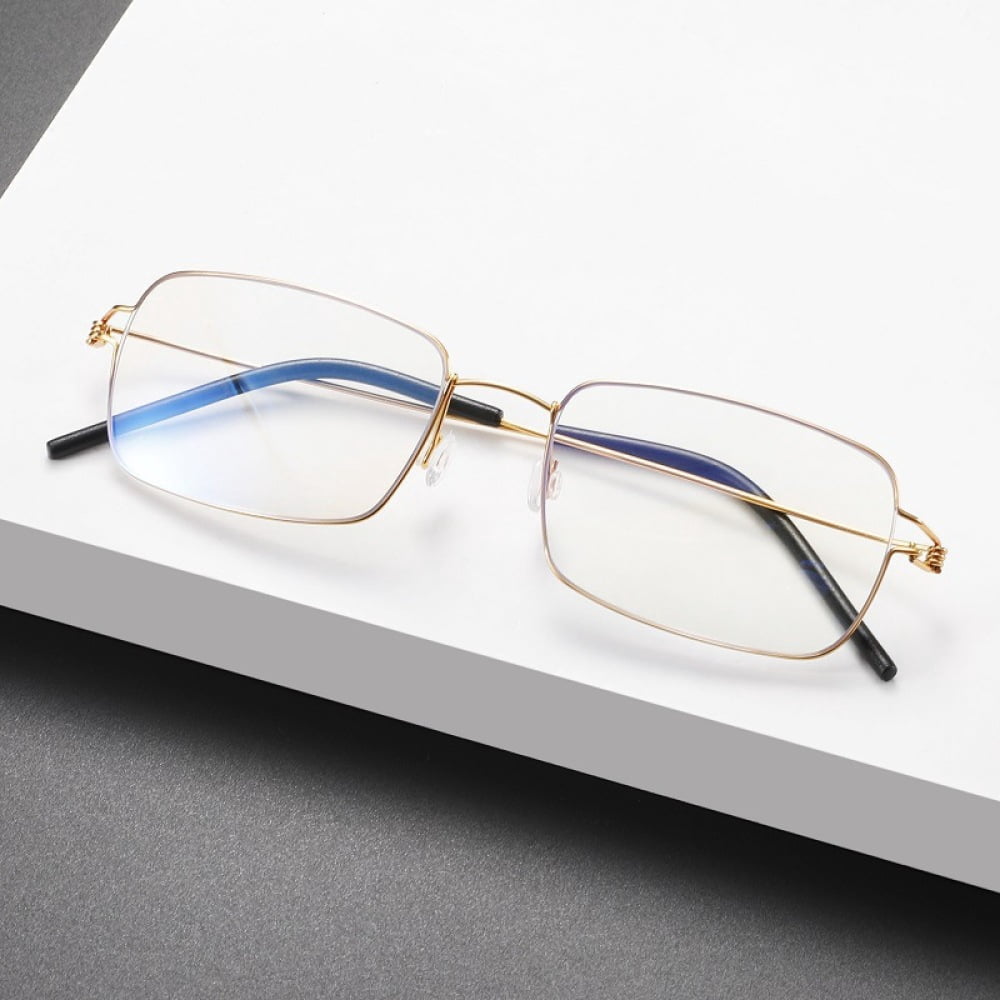 3 Pairs of Men Women Screwless Ultralight Reading Glasses 1.0 Rectangle Anti Blue Light Readers +1.00