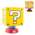 thumbnail image 1 of Paladone Super Mario Icon Lamp con 3 configuraciones de brillo y apagado automático, productos de juegos de Nintendo y decoración temática de cabecera para niños, 1 of 5