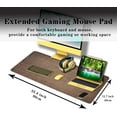 thumbnail image 3 of Gaming Mat 3XL Mouse Pad, Keyboard Mouse Pad Large Office Mousepads, Renmture Desk Pad Non-Slip Rubber Base Waterproof with Stitched Edges, 35.4 X 15.7 inch for Work/Game/Office/Home Board, 3 of 7