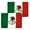 MEXICO, variant on Unique Sports Flag Wristbands - USA