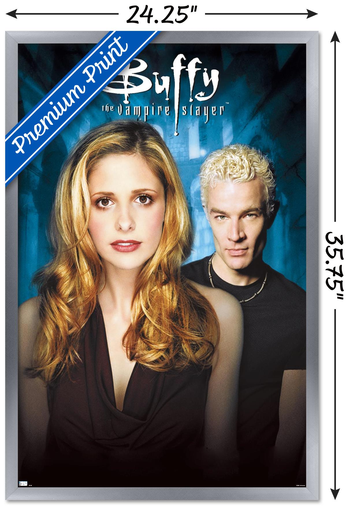 Buffy the Vampire Slayer - Season 7 One Sheet Wall Poster, 22.375" x 34", Framed