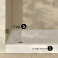 thumbnail image 3 of Voltaire 60 x 30 Shower Pan Base with Left Drain in Glossy White, 3 of 7