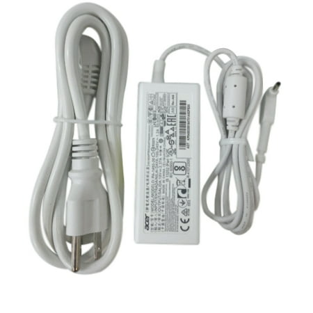 Acer Aspire One Usb - Acer Aspire R5-471T V3-331 V3-371 V3-372 Switch 11 SW5-171 Chromebook C730 CB3-111 CB3-131 CB5-132T CB5-311 Laptop White Ac Adapter Charger & Cord 45 Watt