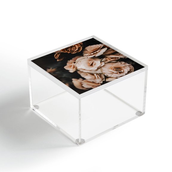 Society6 Ingrid Beddoes Begonia Flowers 4" x 4" Acrylic Box