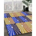 thumbnail image 2 of Ahgly Company Indoor Square Patterned Purple Novelty Area Rugs, 7' Square, 2 of 6