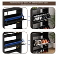 thumbnail image 2 of Shoe Storage Cabinet with 2 Flip Drawers Slim Entryway Shoe Organizer with Louvered Doors, Adjustable Shelves, Space-Saving Design for Hallway, Foyer, or Porch Hidden Shoe Rack Black, 2 of 7
