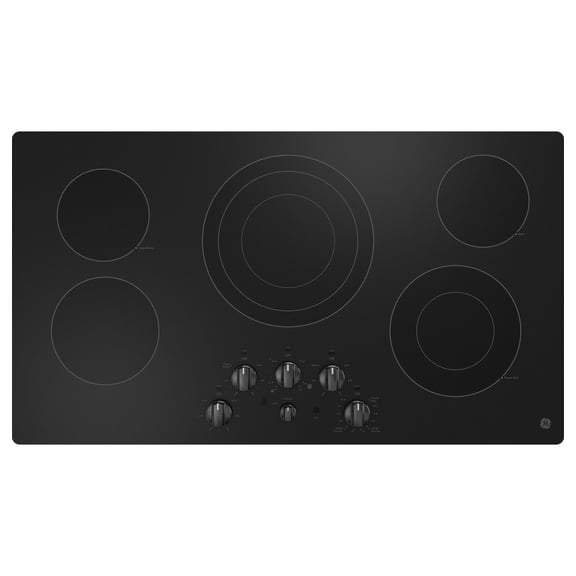 JEP5036DTBB 36 Inch Electric Cooktop With Radiant Elements