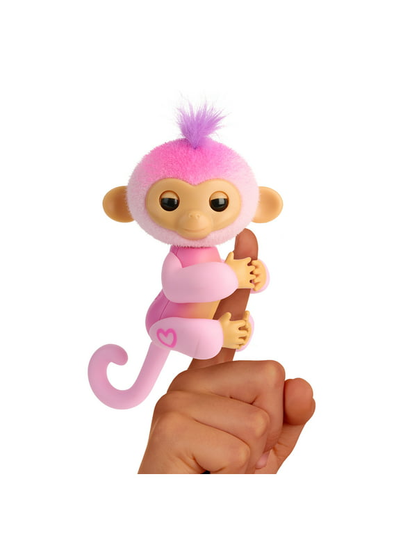 Fingerlings Interactive Baby Monkey Harmony, 70+ Sounds & Reactions, Heart Lights Up, Fuzzy Faux Fur, Reacts to Touch (Ages 5+)