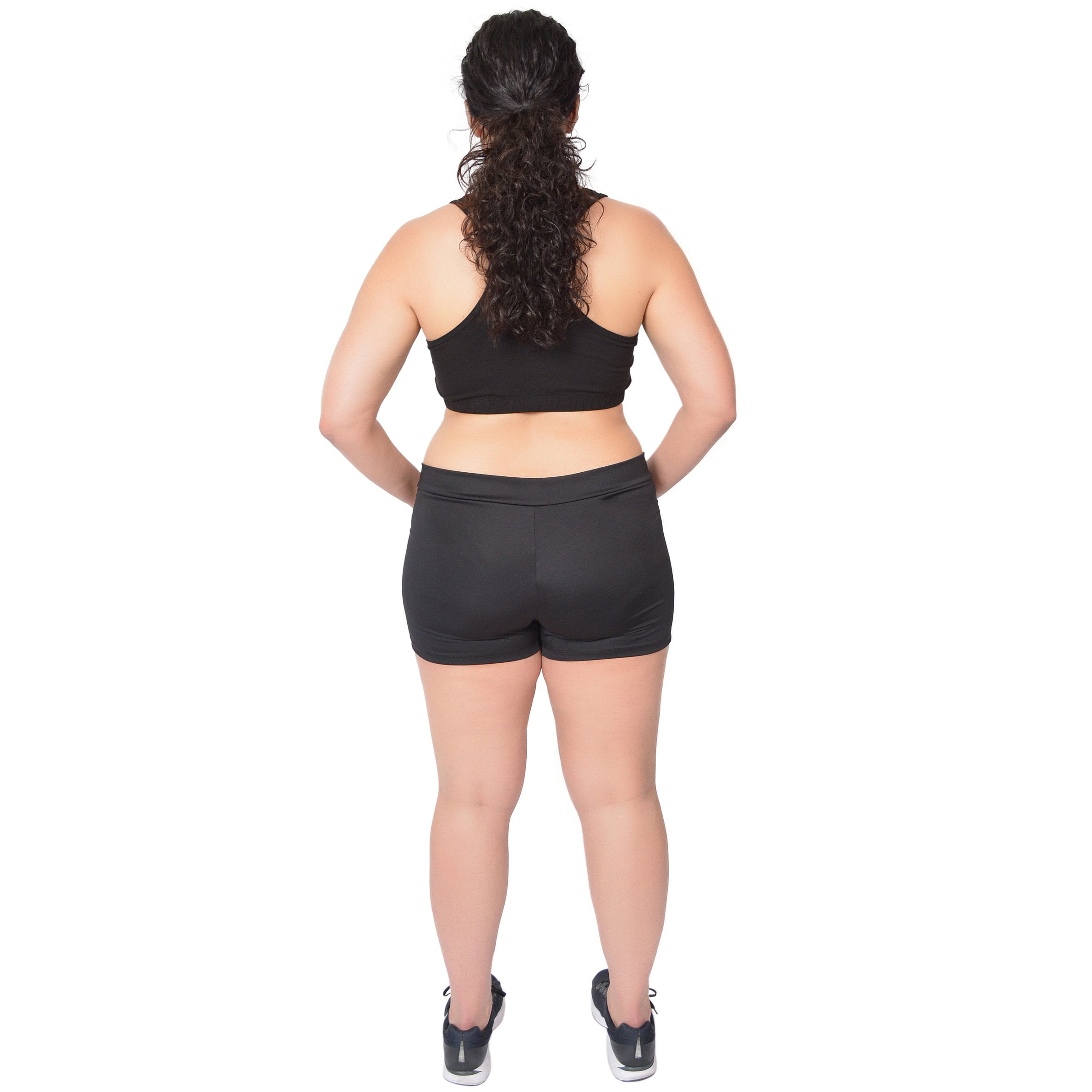 plus booty shorts