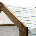 thumbnail image 5 of Alligator Pet House, Watercolor Style Green and Blue Toned Friendly Crocodile Characters, Outdoor & Indoor Portable Dog Kennel with Pillow and Cover, 5 Sizes, Pale Green and Pale Blue, by Ambesonne, 5 of 5