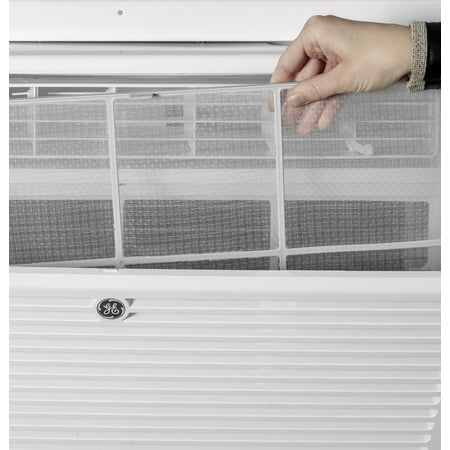 GE® 12,000 BTU 115-Volt Window Air Conditioner with WiFi and Eco Mode for Large Rooms, White, AEG12AZE