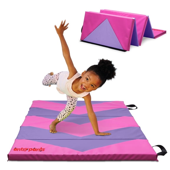 Antsy Pants Tumbling Mat for Kids – Gymnastics Mat, Easy to Clean, Sturdy, Foldable Tumbling Mats, Padded, Lightweight, Portable, Gymnastics Equipment for Active Play