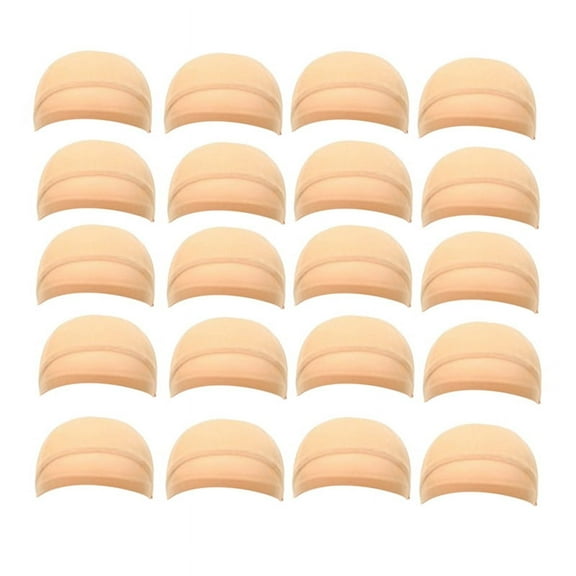 HD Wig Cap Stocking Cap Transparent Wig Cap Thin Nylon Cap Multifunctional Convenient Covers,Skin Color 20 Pcs