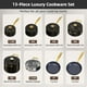 thumbnail image 4 of Juego de utensilios de cocina Nuwave Lux LE 13 piezas Diamond Ceramic Gold, 4 of 4