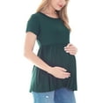 thumbnail image 6 of Bearsland Women's Short Sleeve Maternity T-Shirt Pregnancy Clothes, 6 of 7