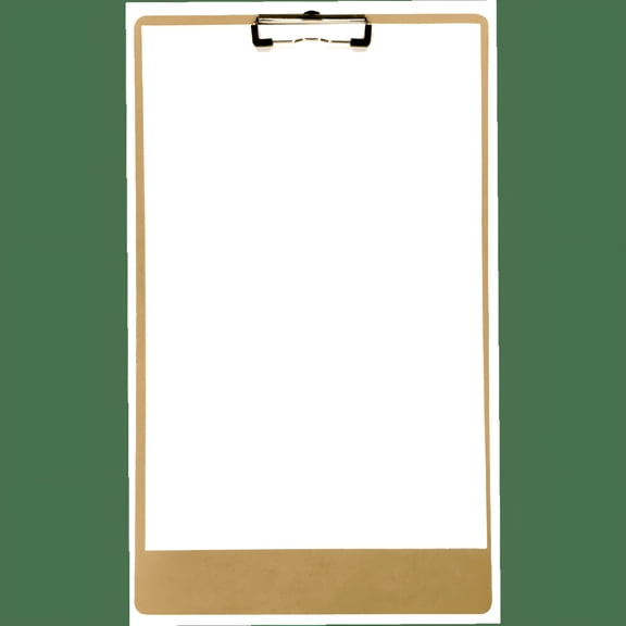 CCOCC 11 x 17 Light Brown Hardboard Clipboard with Low Profile Clip, Sturdy Fiberboard Writing Board for Office & Warehouse