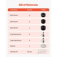 thumbnail image 3 of VEVOR Body Mount Bushing Kit Compatible with 1999-2007 Ford F250 F350 60 PCS Black, 3 of 9