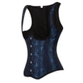 thumbnail image 2 of Steampunk Corsets Women Lace Up Underbust Bustier Top, 2 of 6