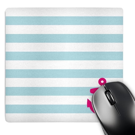 3dRose  Retro Nautical Red Anchor in Corner with Light Blue sailor stripe pattern - French Breton stripes  MousePad price history on PriceWatchPro