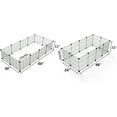 thumbnail image 6 of Small Animal Playpen, Guinea Pig Cages, Pet Playpen, Rabbit Cage,Small Animal Cage, Puppy Kitten Dog Playpen, Indoor Outdoor Portable Metal Wire Yard Fence,15 X 12 Inch, 28 Panels, Black, 6 of 6