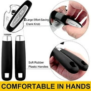[Smoother Cut] PrinChef Manual Can Openers with Magnet, No-Trouble-Lid-Lift, Handheld Can Opener Smooth Edge with Sharp Blade