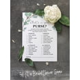 thumbnail image 5 of Inkdotpot 50-PackGreeneryWhats In Your Purse Bridal ShowerGameWedding Shower Bachelorette Party Bulk ActivityGameCards, 5 of 5