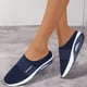 thumbnail image 5 of Wyzesi Black Sneakers for Women Dressy Size Air Cushion on Orthopedic Walking Shoes with Arch Support Knit Casual Comfort Outdoor Walking Slipy on Sneakers Women White White Sneakers Women, 5 of 7