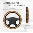 thumbnail image 3 of Vsdgher Cute Sunflower Guinea Pig Pattern Elastic Car Steering Wheel Cover,Car Wheel Cover Protector Car Accessory for Steering Wheel with a Diameter of 14.5"-15", 3 of 6