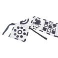 thumbnail image 3 of 12 Pages Baby Cloth Book Double Sided Black and White Bed Surround Cloth Book for Early Education Graphical Bed Surround Fabric Book, 3 of 4