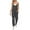 Black, variant on Womens Solid Suspenders Casual Pants Jumpsuit Casual Pocket Jumpsuit Short Summer Dress New Years Eve Jumpsuit Overall Gasket Prom Jumpsuits And Rompers for Juniors Sequin Full Body Rompers Stylish