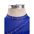 thumbnail image 6 of Choomomo Women's Lyrical Dance Dress Sleeveless Ruched Ballet Leotard Dress Modern Contemporary Dance Dresses Royal Blue L, 6 of 7