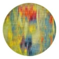 thumbnail image 3 of Unique Loom Lyon Collection Area Rug - Amber (6' 1" Round Multi/Blue), 3 of 7