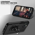 thumbnail image 4 of [PST] iPhone 15 Plus / 14 Plus Ring Case, Dual Layers Heavy Duty Magnetic Hard Kickstand Case with Ring Stand, 4 of 4