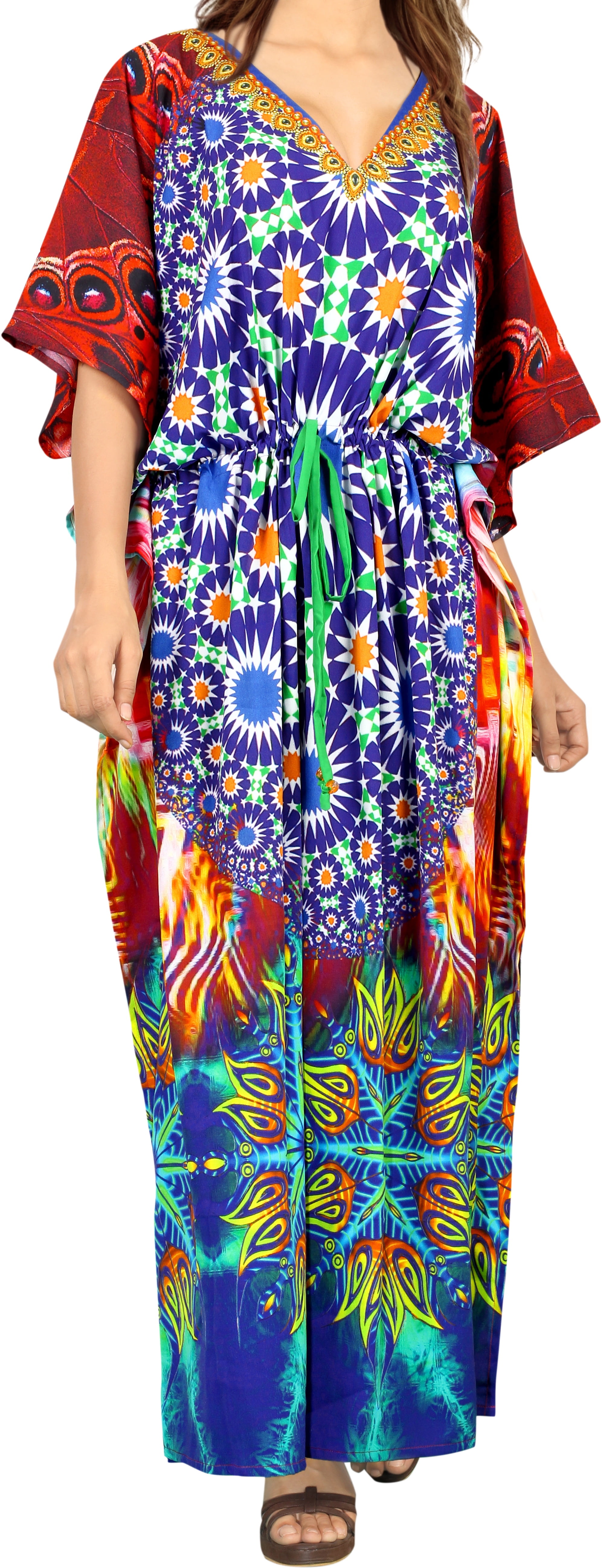 maternity kaftan maxi dress