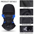 thumbnail image 3 of Funda Pasamontañas, Pasamontañas de Moto para Hombre, Mascarilla para el Cuello Polaina para el Cuello a Prueba de Viento en Tejido Polar Invierno Moto Esquí Scooter Senderismo Ciclismo Tamaño Universal JM, 3 of 5